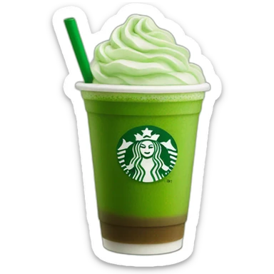 Starbucks matcha sticker