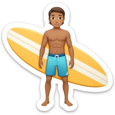 Hawaiian surfer sticker
