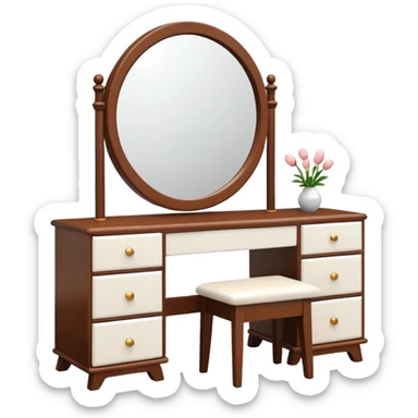 modern DRESSING TABLE sticker