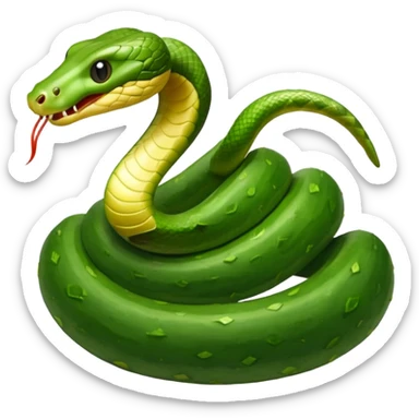 Kúszik mint a hernyó  a kígyó uborka sticker