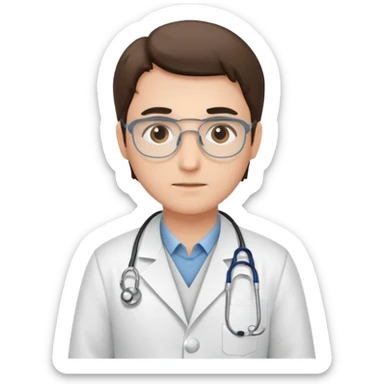 A doctor creating a protocol sticker