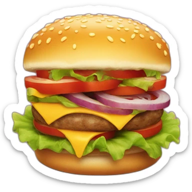 Beautiful hamburger perfekt thenkyou very much good bay thenks sticker