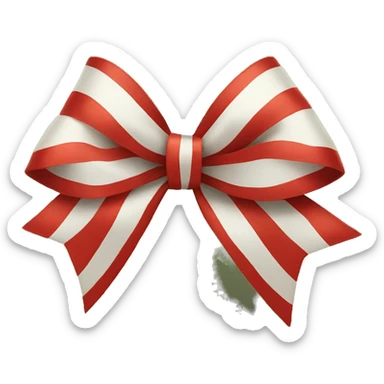 Christmas bow sticker
