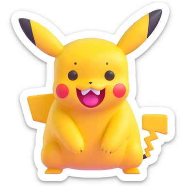 creepy Pikachu sticker