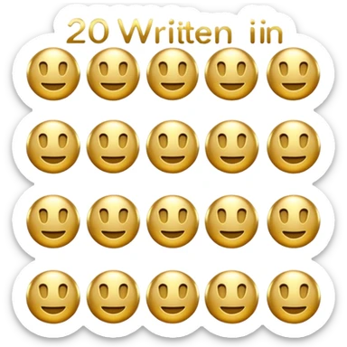 20th as a number sticker