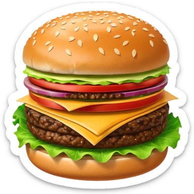 Hamburger sticker
