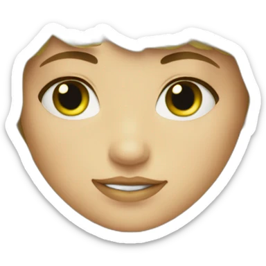 blond-girl-short-hair-and-curtain-fringe-with-green-eyes sticker