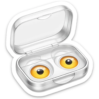 contact lenses travel mini case sticker