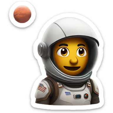 sus looking planet mars sticker