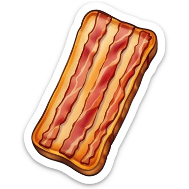 Burnt bacon sticker