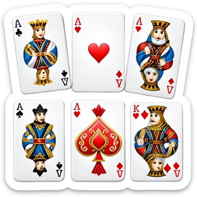 Playing cards pack sticker