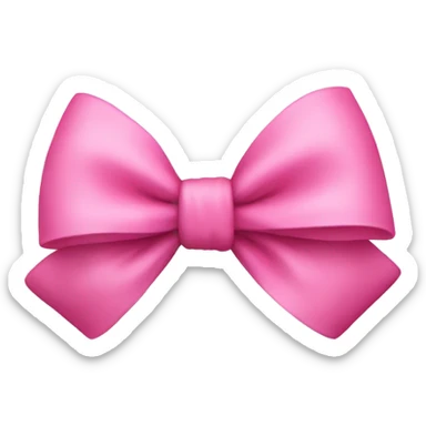 Pink bow sticker