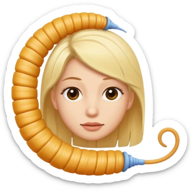 The combination of Elina and roundworm sticker