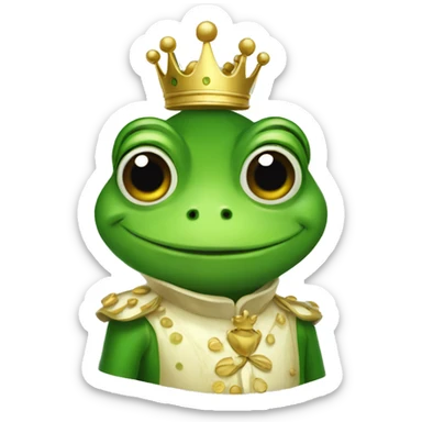 frog prince sticker