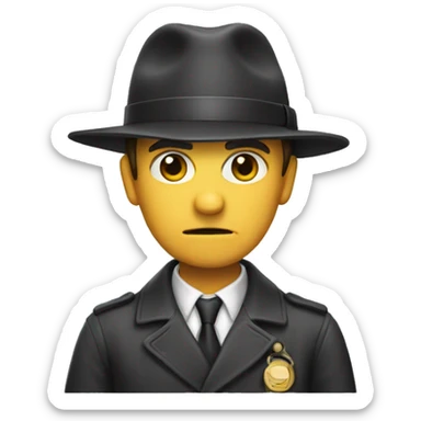 Not successful detective  sticker