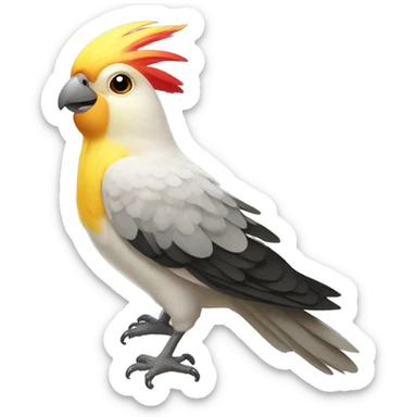 cockatiel bird happy sticker