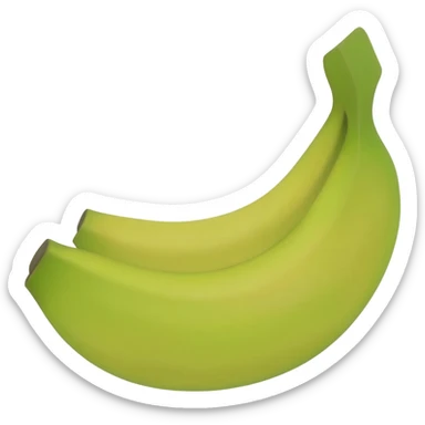 Plátano verde sticker