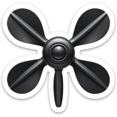 Black Propeller sticker