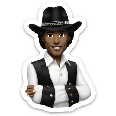 Michel jackson in thrller sticker