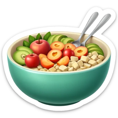 healthy bowl sticker