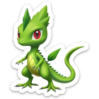  Treecko-Sceptile-Celebi full body sticker