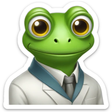 physicist frog sticker