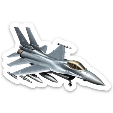 F-16 fighter jet sticker