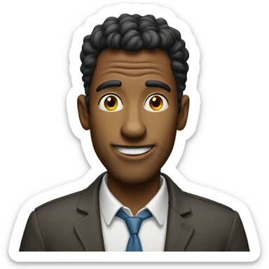 goofy looking tall guy  sticker