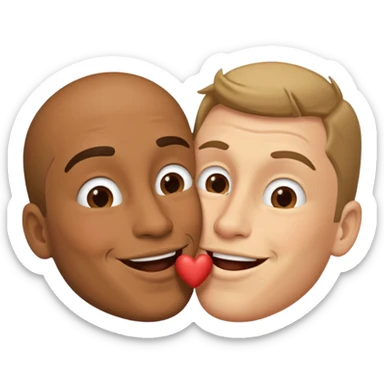 Two men making out  sticker