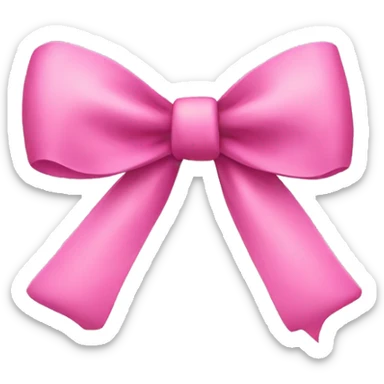 Pink bow sticker