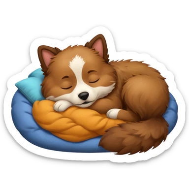 Doggy sleeping sticker