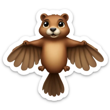 beaver wings sticker