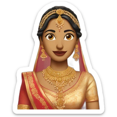 indian bride sticker