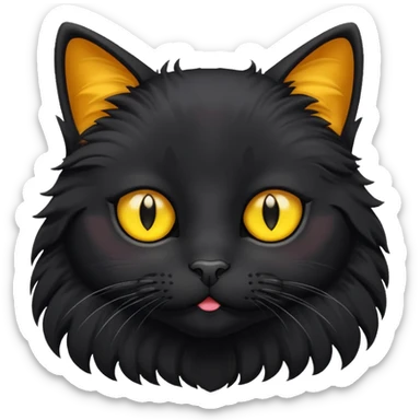 Gatito negro sticker