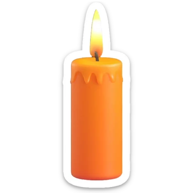 A simple candle sticker
