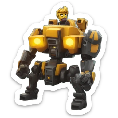Fortnite avec Roblox et mech Arena sticker