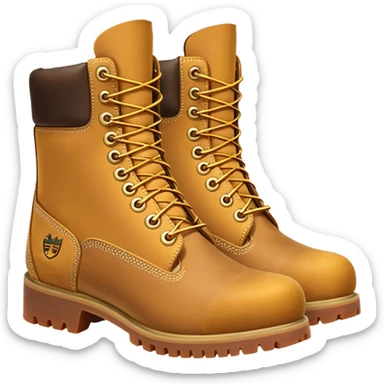Сделай пару ботинок Timberland в классической расцветке sticker