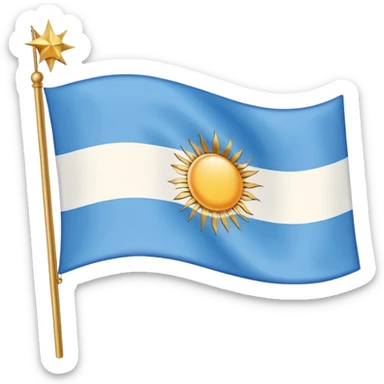 Argentine flag sticker
