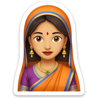 India woman sticker