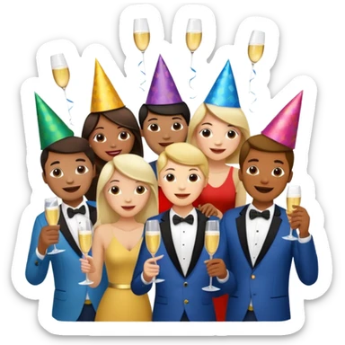 Nouvelle année 2026 sticker