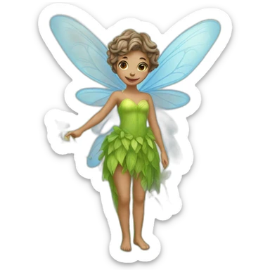 Local garden fairy  sticker