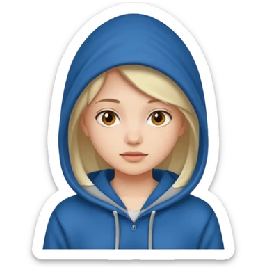 Daughter wearing hoodie sticker