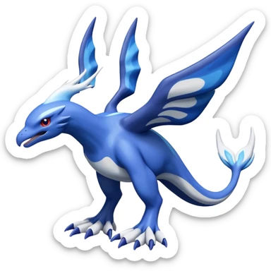 Xerneas-Kyogre-Latios-Lugia-Fakémon-hybrid-creature (full body)  sticker