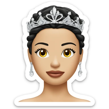 Adriana Lima wearing a tiara sticker