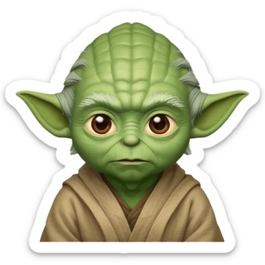 A yoda with 67 on top of it work please sticker