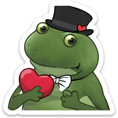 holding half a heart in one hand and half a heart in the other sticker