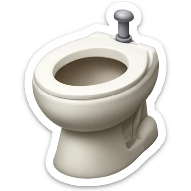 Skibidi toilet with head inside bowl sticker