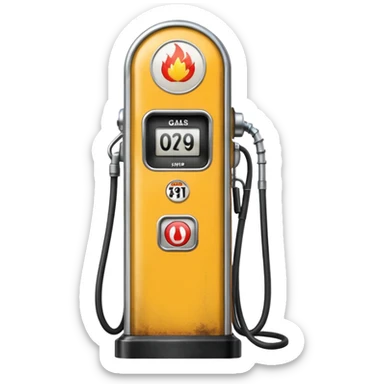 gas pump sticker