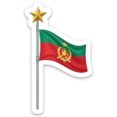 Transnistria flag on a pole sticker