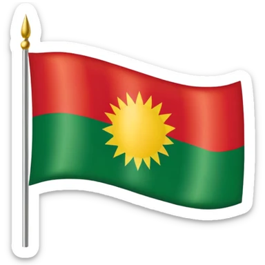 Kurdistan flag sticker